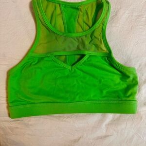 BuffBunny Neon Green Mesh Sports Bra